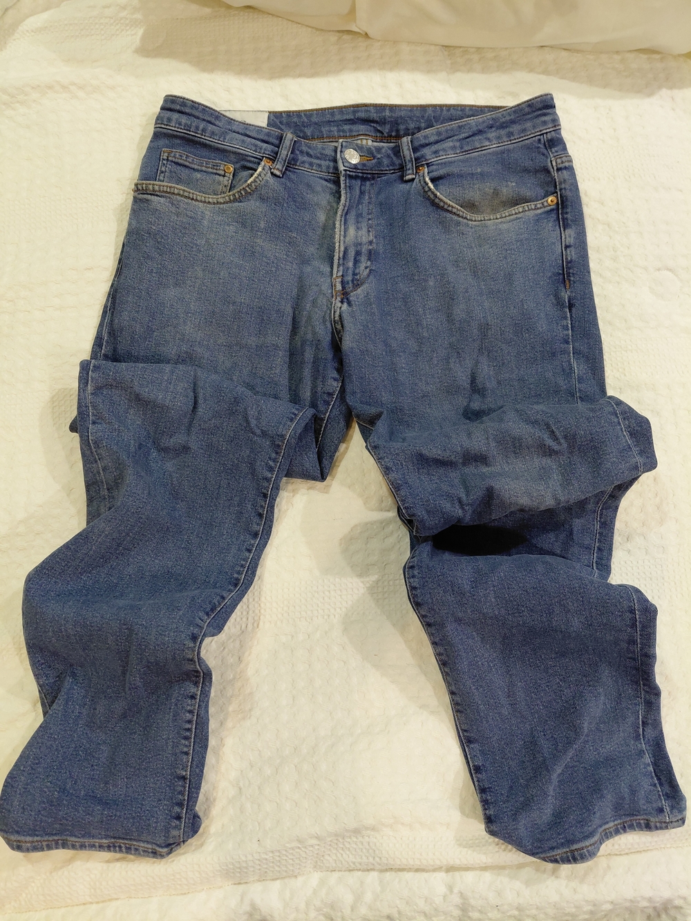 H&M Men's Dark Blue Regular Fit Jeans